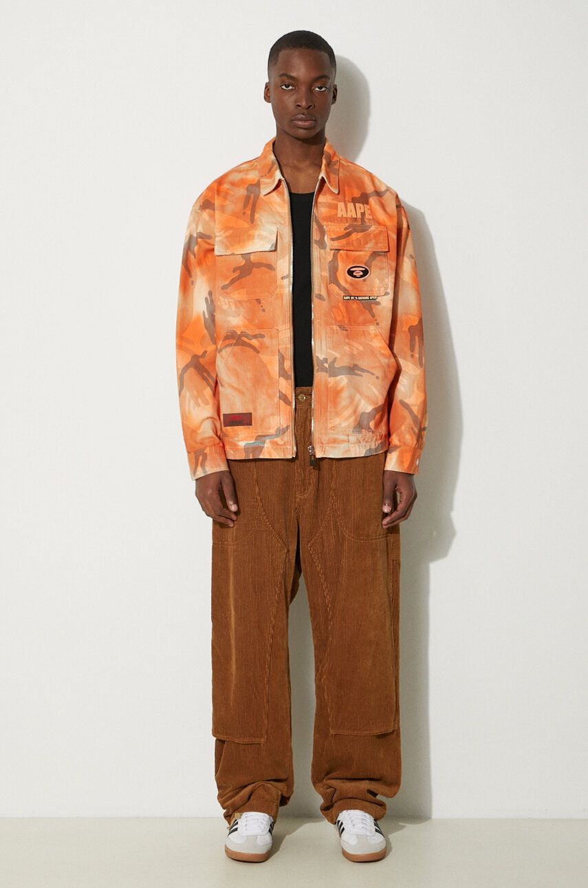 Jakna AAPE by A Bathing Ape AAPE By A Bathing Ape Camo Print Jacket Narančasta | AAPLJM7644XAM, 1