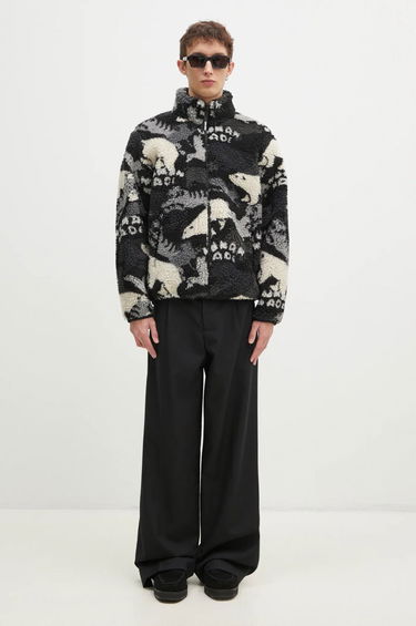 Dukserice Human Made Animal Print Fleece Jacket Crna | HM28JK038, 5