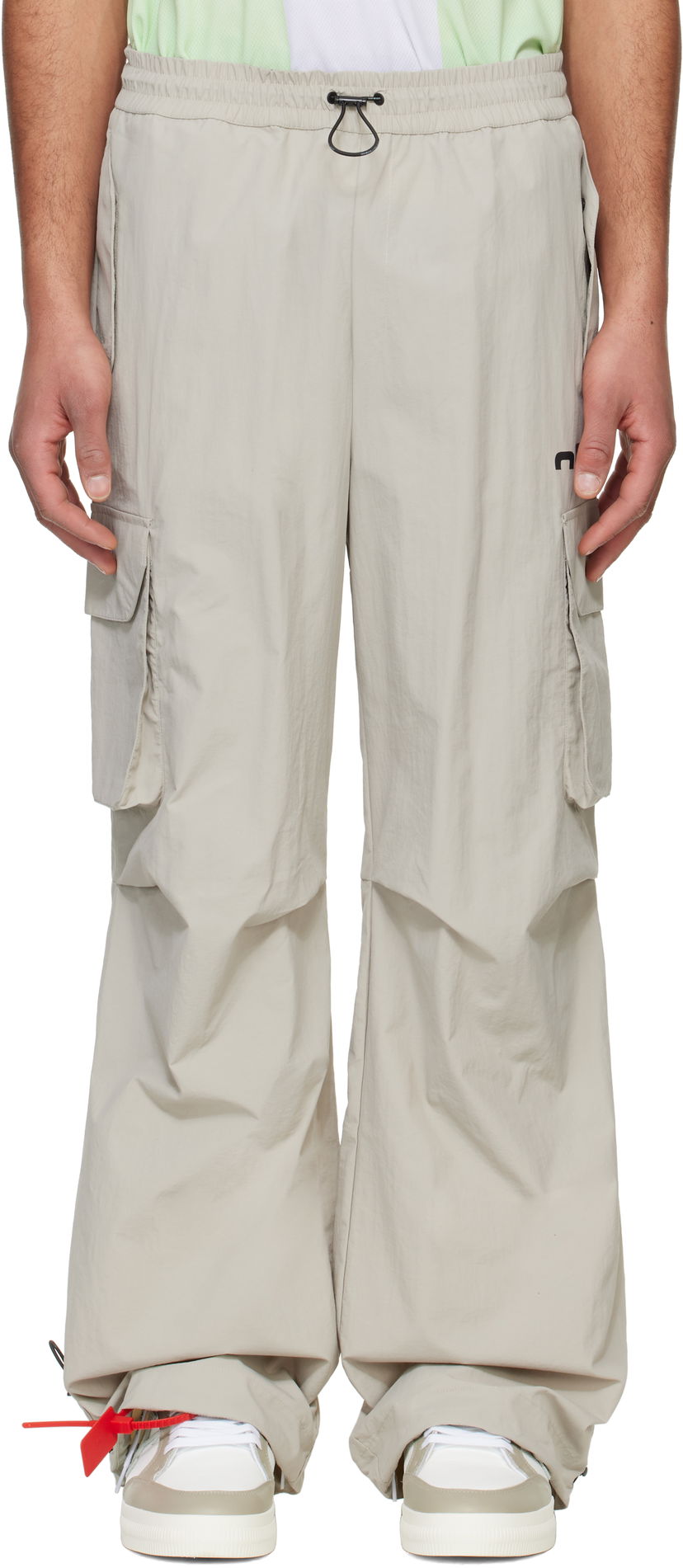 Cargo hlače Off-White Off-White Split Track Pants Bež | OMCJ037S25FAB0010500