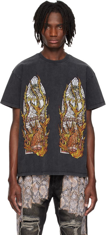 Majica kratkih rukava Who Decides War Who Decides War Flame Glass T-Shirt Crna | 1110040002SE25, 0