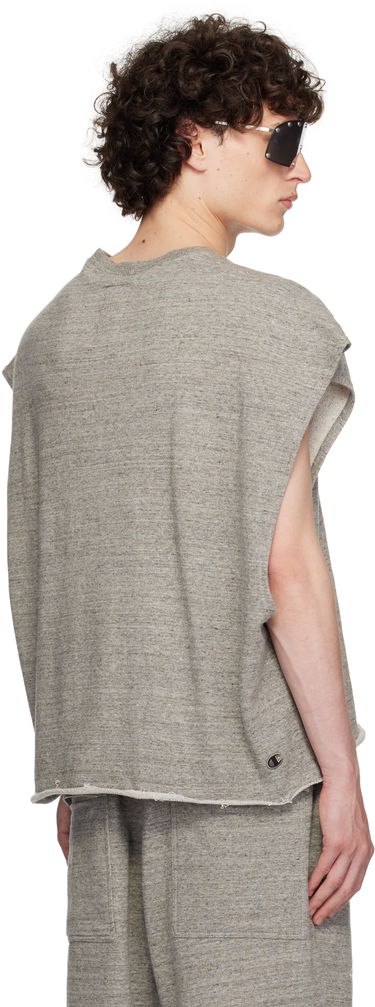 Majica bez rukava Rick Owens Rick Owens Champion Edition Micro Tatlin Tank Top Siva | CM01E1667 CHMJ JERSEY, 2