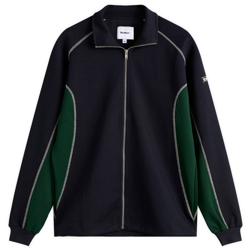 Jakna Butter Goods Warped Track Jacket Tamnoplava | BG253600-Navy