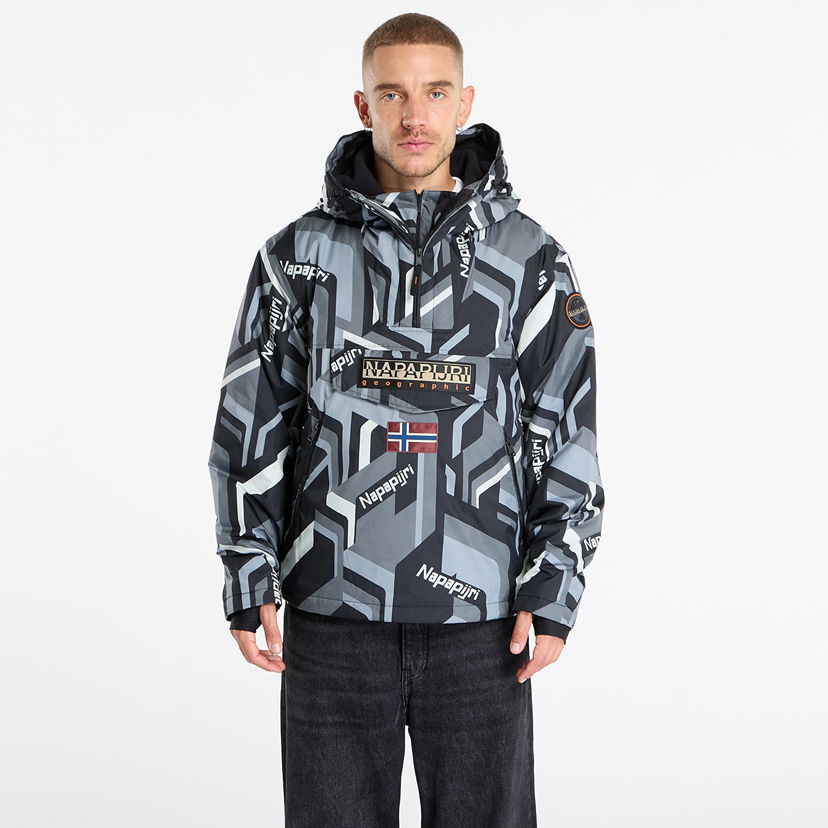 Jakna Napapijri Napapijri Rainforest Next AOP Jacket Siva | NP0A88T8FZN1