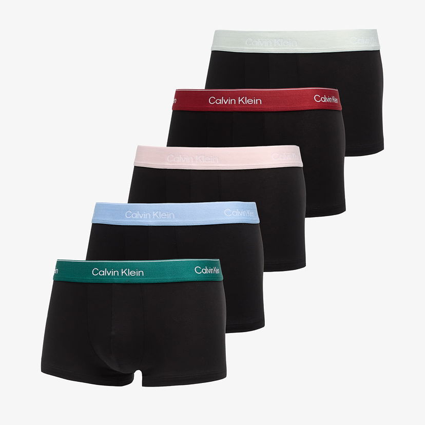 Bokserice CALVIN KLEIN Icon Catton Stretch Low Rise Trunk 5-Pack Multicolor Crna | LV00NB4390 2WH