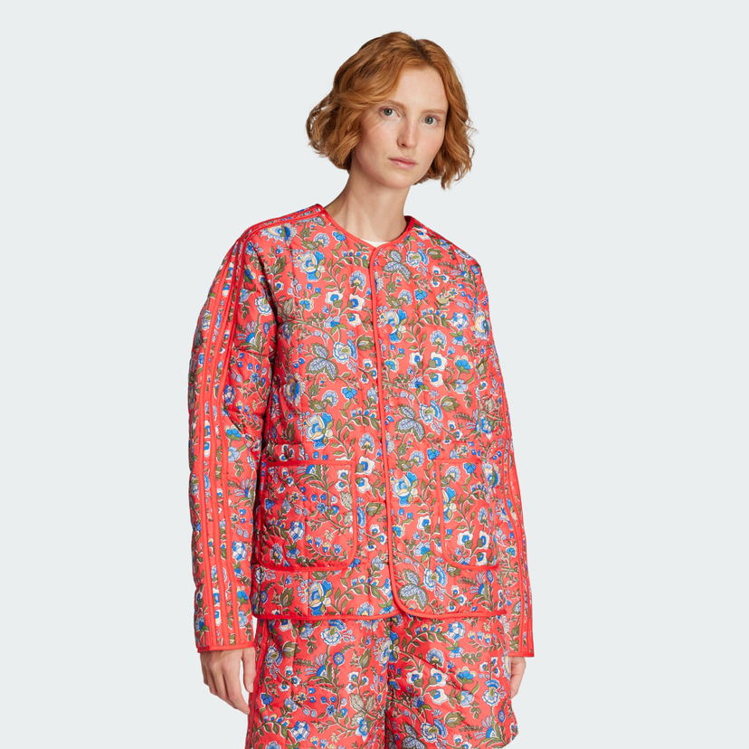 Pernata jakna adidas Originals adidas Originals x Liberty London Quilted Jacket Crvena | JW5198