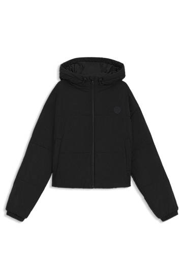 Pernata jakna BOSS Relaxed-fit water-repellent padded jacket with bubble shape Crna | 50547675