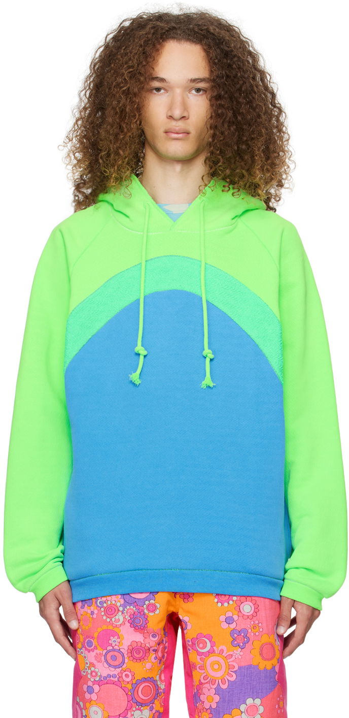 Dukserice ERL Rainbow Colorblock Hoodie Višebojno | ERL07T023