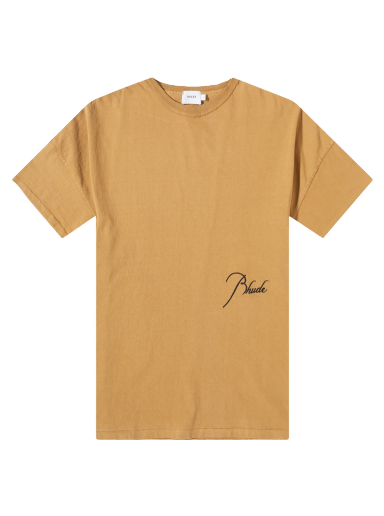 Majica kratkih rukava Rhude Reverse Script Logo Tee Bež | RHSS23TT468375961596