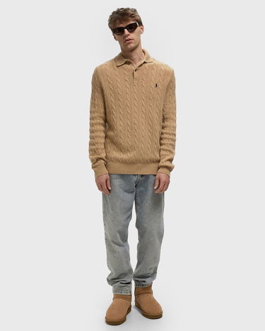 Džemper Polo by Ralph Lauren Cable-Knit Polo Sweater Bež | 710974165004, 2