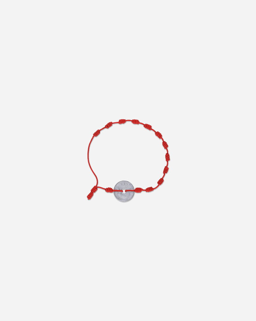Narukvica Neighborhood Coin Cord Bracelet Crvena | 251MYNH-AC02 RE