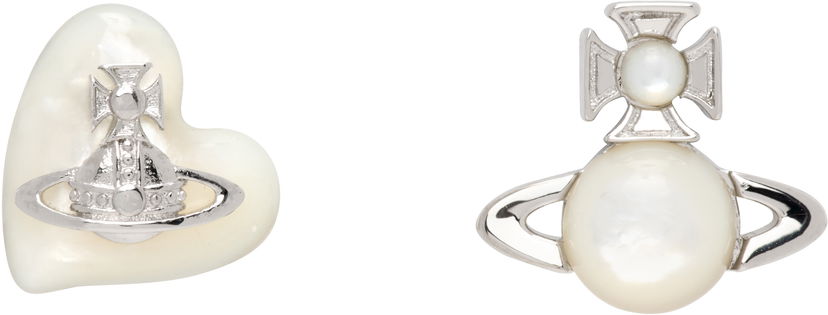 Naušnice Vivienne Westwood Silver Thomasina Earrings Metalik | 62010343-02P122-IM