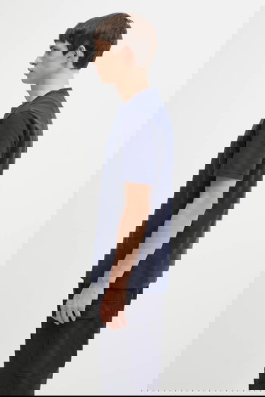 Majica kratkih rukava Barbour Printed Wax Can T-shirt Barbour x Paul Smith Tamnoplava | MTS1526NY91, 1