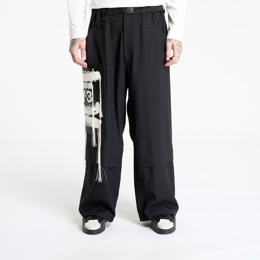 Cargo hlače Y-3 Sport Uniform Patch Trousers Crna | JN3704