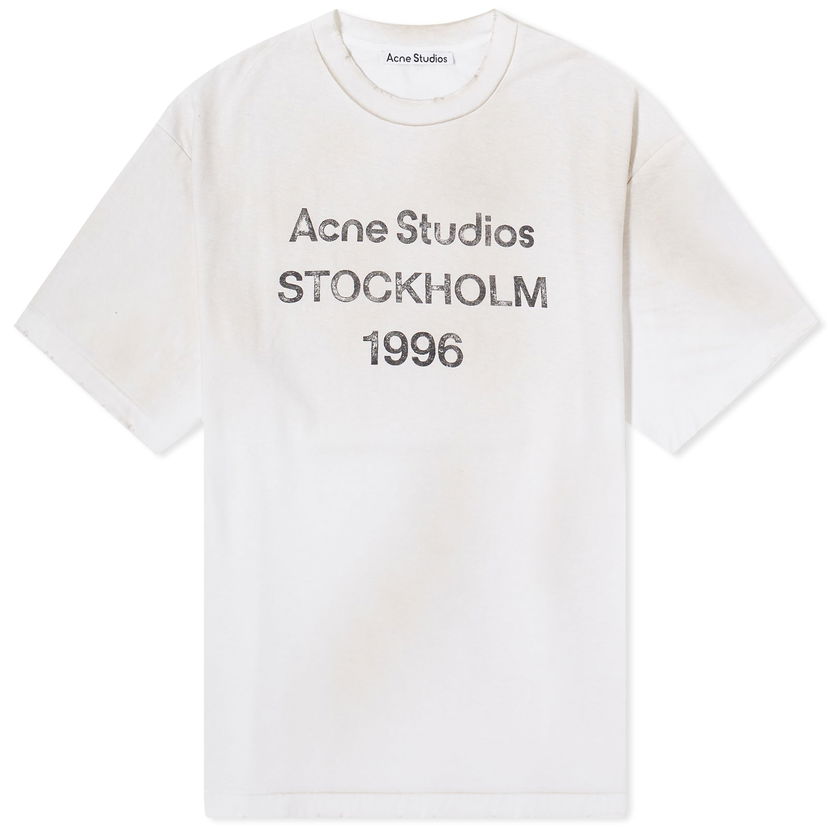 Majica kratkih rukava Acne Studios 1996 T-Shirt Bijela | CL0196-DC6