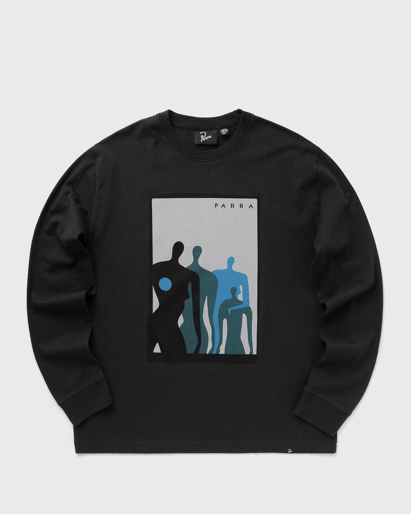 Majica kratkih rukava By Parra Visitors Long Sleeve T-Shirt Crna | 53226
