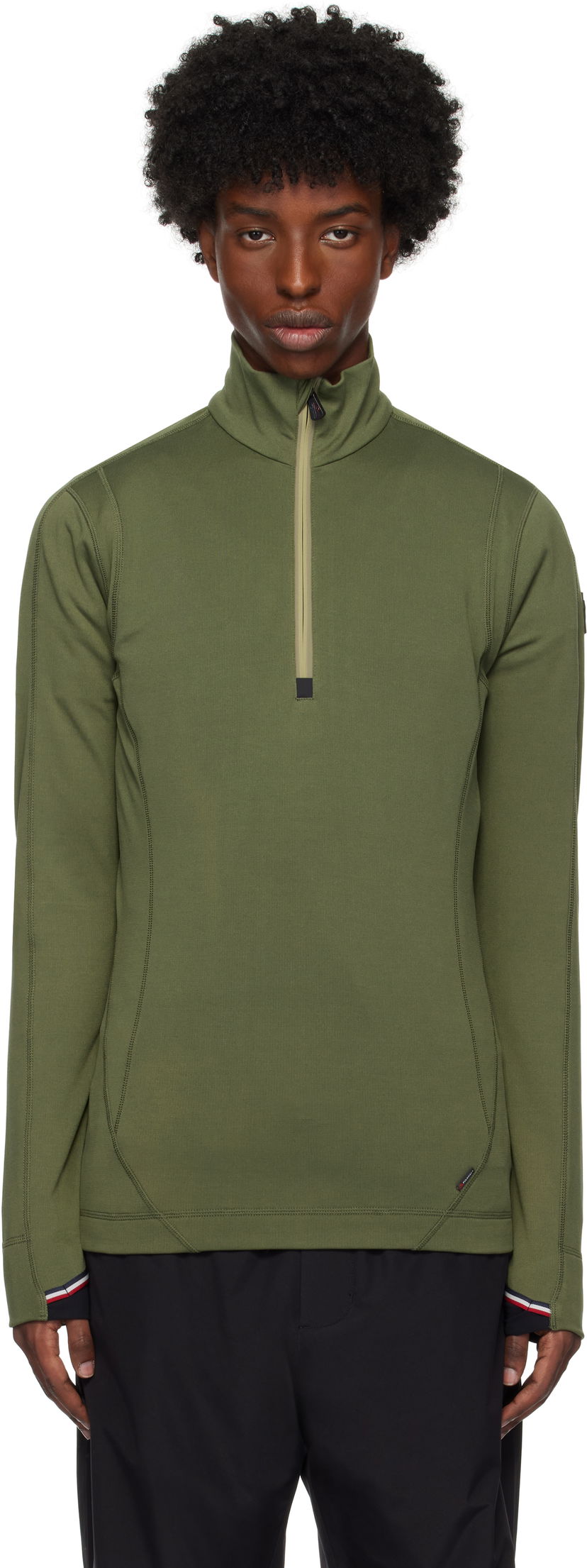 Džemper Moncler Half Zip Performance Top Zelena | J20978G00028899JO