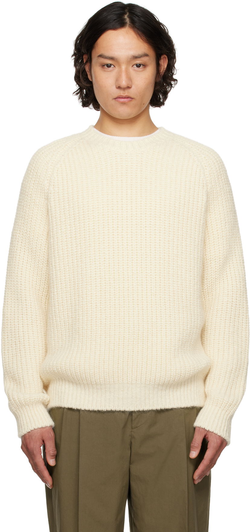 Džemper The Row The Row Adonis Knit Sweater Bijela | 845-Y900