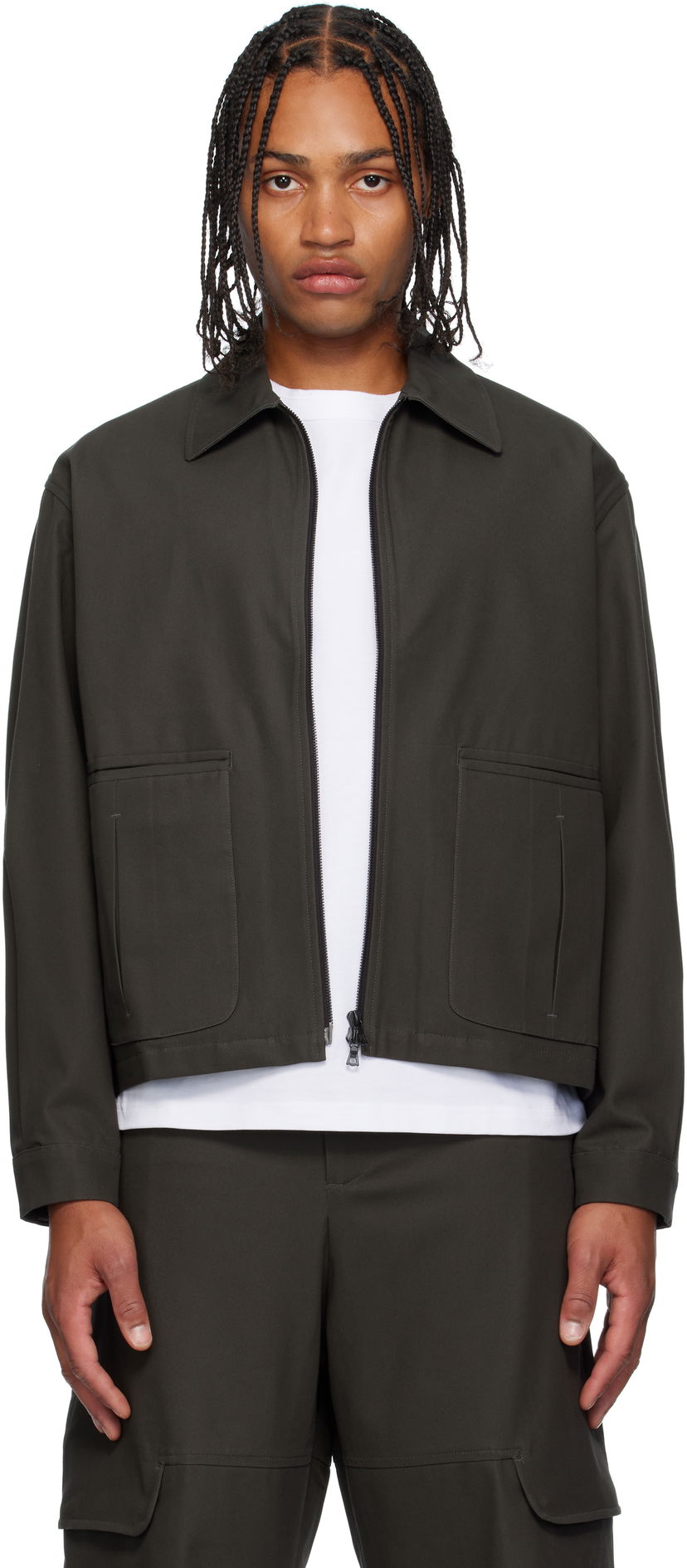 Jakna sage NATION Sage Nation Index Cotton Twill Jacket Zelena | S118 INDEX JACKET COTTON TWILL
