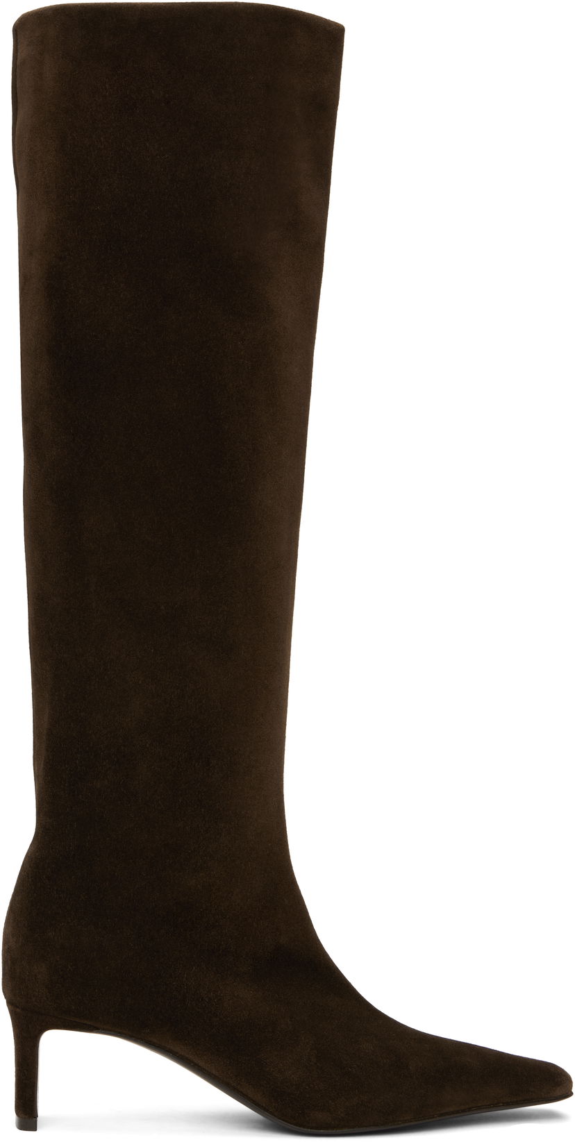 Tenisice i cipele Khaite Khaite Ona Suede Knee-High Boots Smeđa | F1099-726