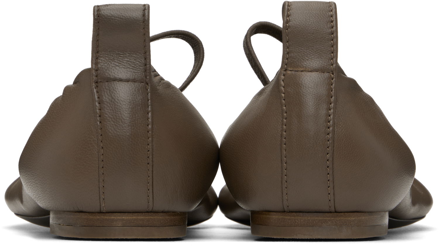 Tenisice i cipele LEMAIRE Square Toe Ballerina Flats Zelena | FO0138 LL0115, 1