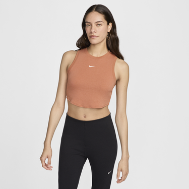 Majica bez rukava Nike Sportswear Chill Knit Smeđa | FB8279-212, 4