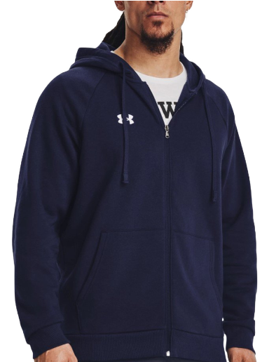 Dukserice Under Armour Rival Fleece Full-Zip Hoodie Tamnoplava | 1379767-410