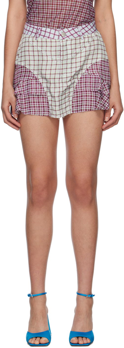 Suknja Miaou Miaou Houndstooth Miniskirt Višebojno | 4030TAFBRS