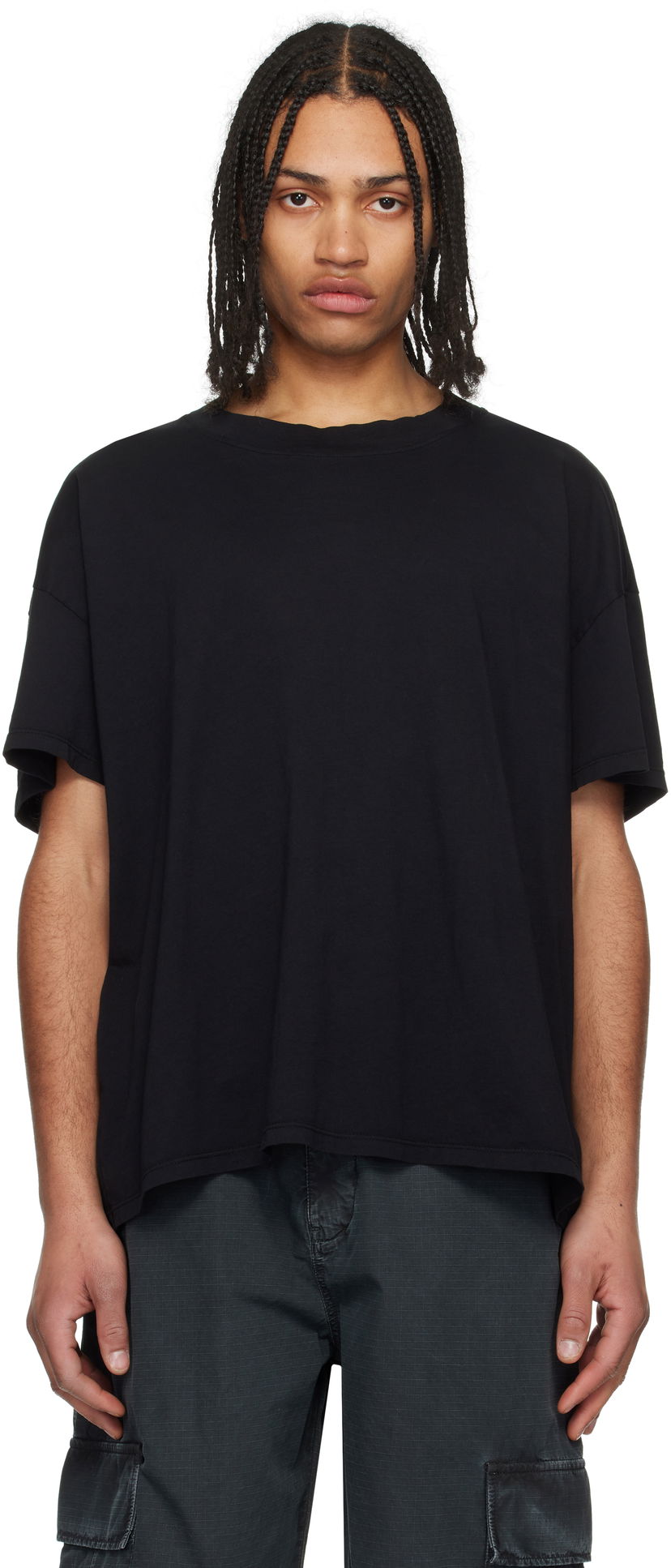 Majica kratkih rukava LES TIEN Les Tien Oversized T-Shirt Crna | CJ-2094