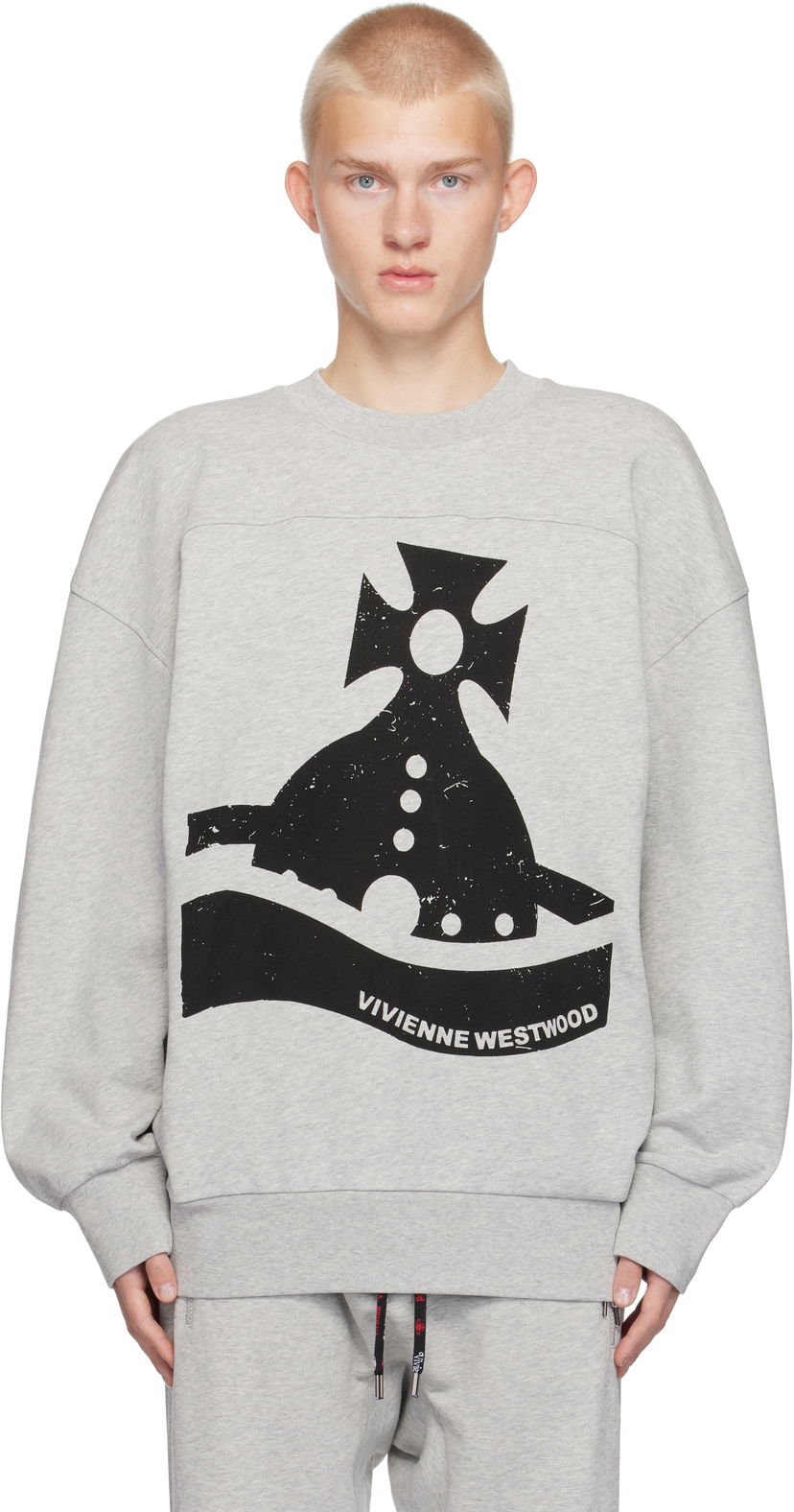 Dukserice Vivienne Westwood Sander Sweatshirt Siva | 2I01000F-J006O-