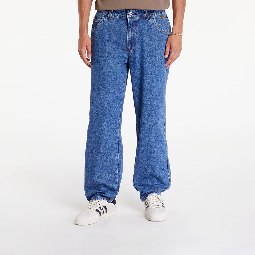 Jeans Dime Classic Relaxed Denim Pants Indigo Washed Plava | DIMESU2444IND