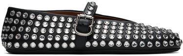 Odjeća Alaïa ALAÏA Lambskin Ballerina Flats with Strass Crna | AA3A029CK116, 0