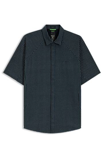 Košulja BOSS Regular-Fit Knitted Piqué Shirt Tamnoplava | 50544851