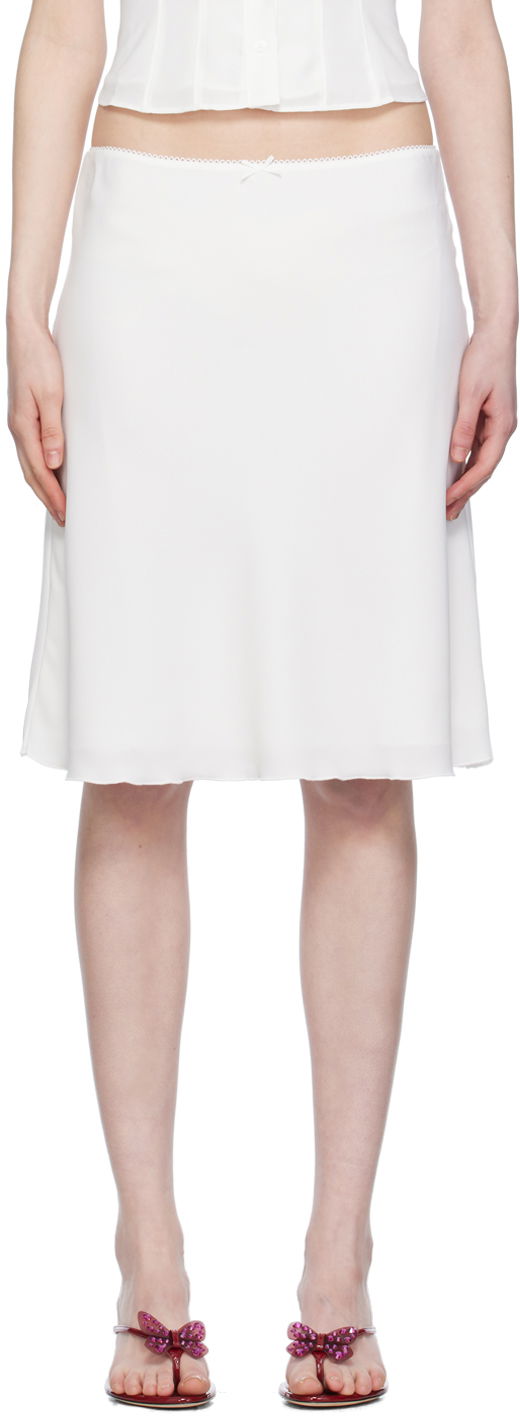 Suknja GUIZIO Guizio Paloma Midi Skirt Bijela | C00304W016