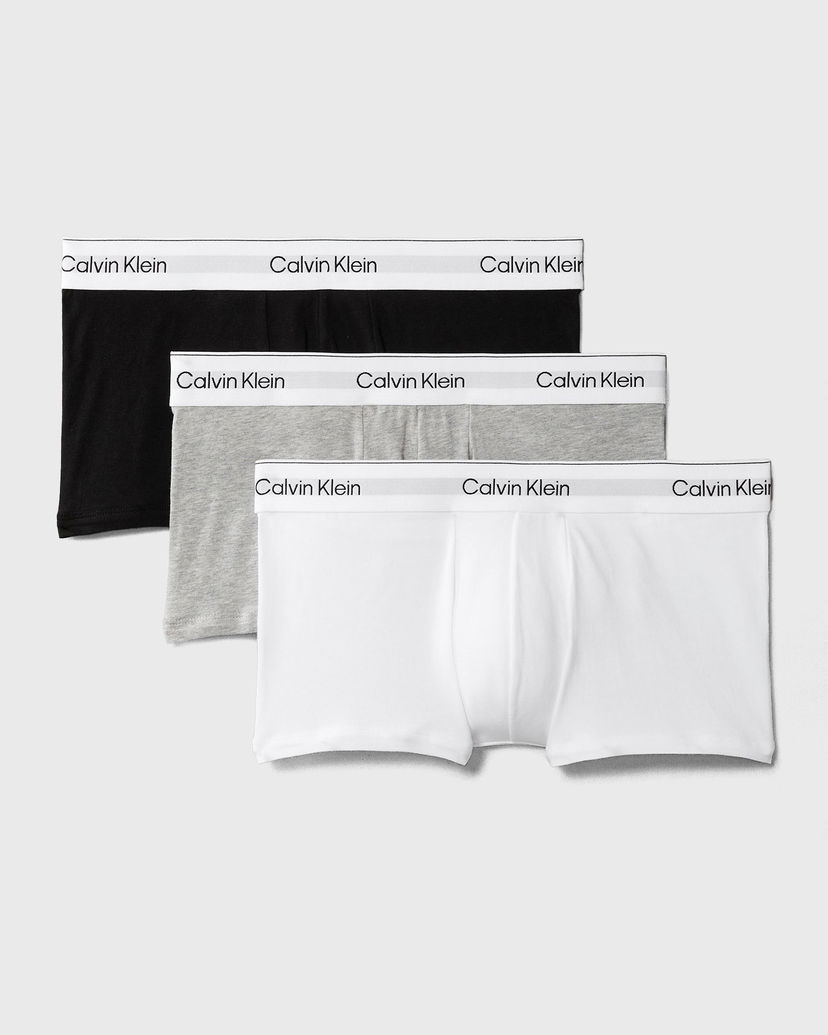 Bokserice CALVIN KLEIN Calvin Klein Low Rise Trunk Underwear 3-Pack Bijela | LV00NB4389MP1