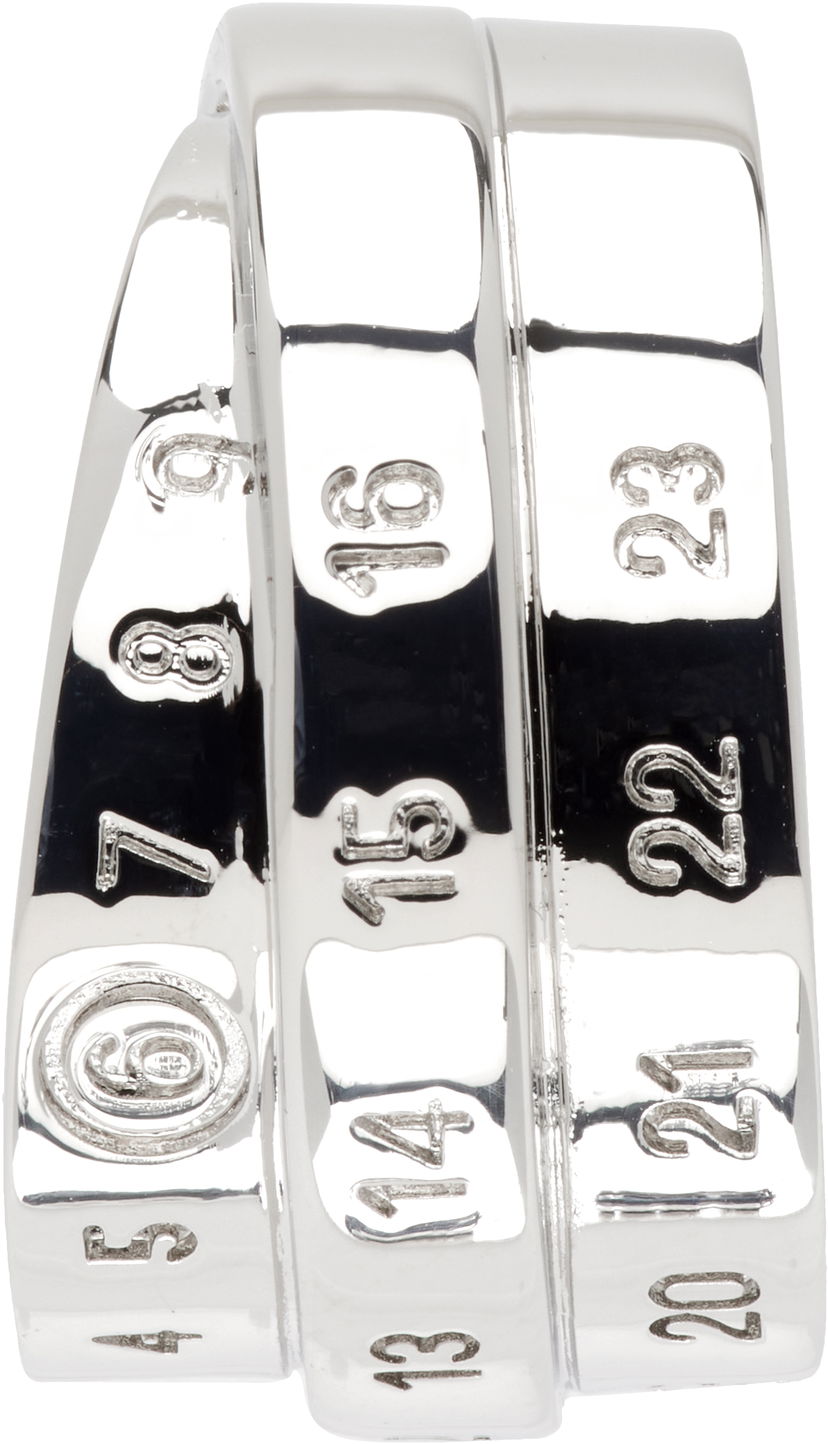 Naušnice Maison Margiela MM6 Maison Margiela Silver Tone Logo Ear Cuff Metalik | SM6VG0098 P6627