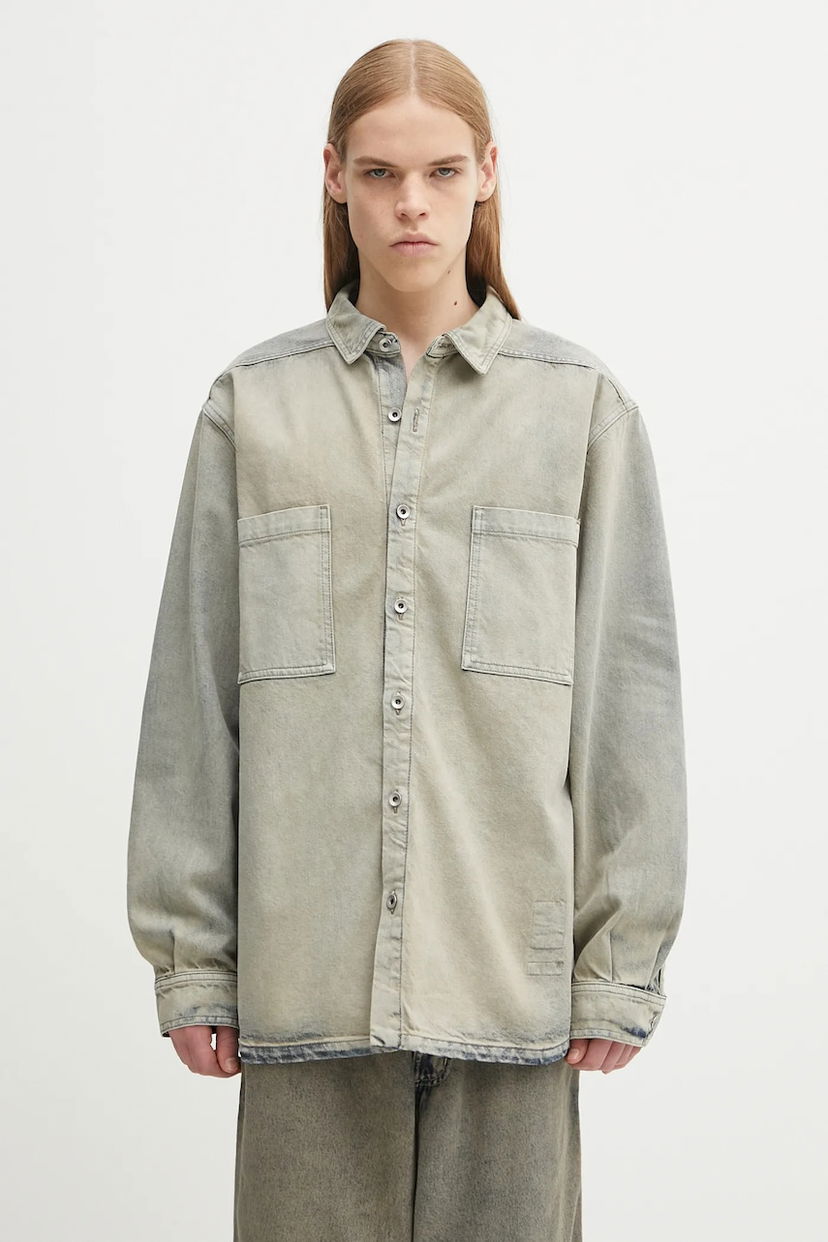 Košulja Rick Owens Rick Owens DRKSHDW Jumbo Relaxed Fit Outershirt Siva | DU02E7769.DMP