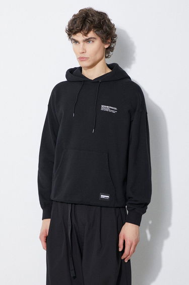 Dukserice Neighborhood NEIGHBORHOOD Plain Sweat Parka Hoodie Crna | 241FPNH.CSM02, 3