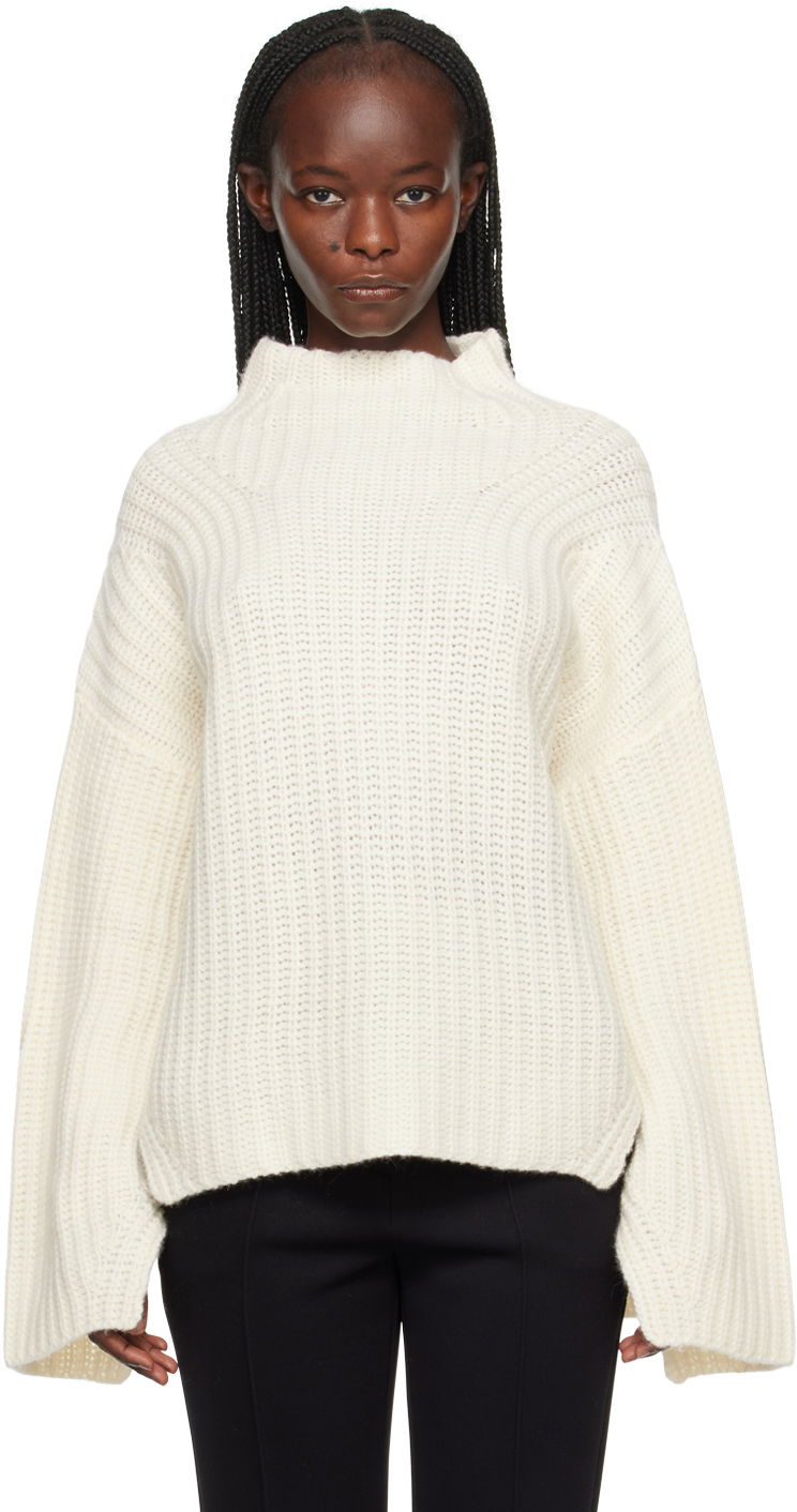 Džemper Loulou de Saison Loulou de Saison Bera Turtleneck Sweater Bijela | BERA