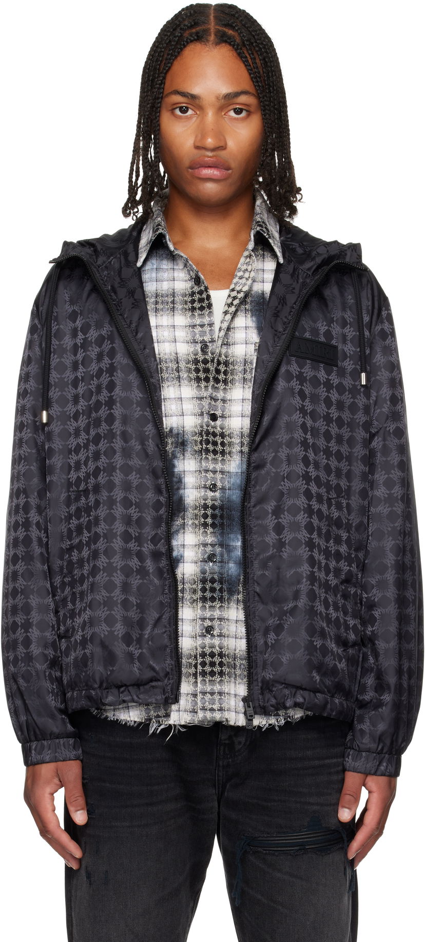 Vjetrovka AMIRI AMIRI MA Quad Windbreaker Jacket Crna | AMOULW1039