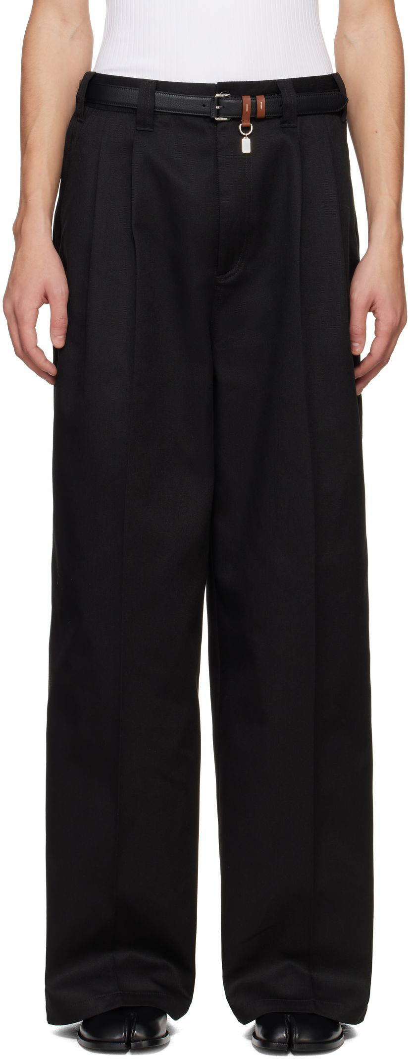 Hlače Maison Margiela Maison Margiela Skater Chino Trousers Crna | S50KA0652 S54042