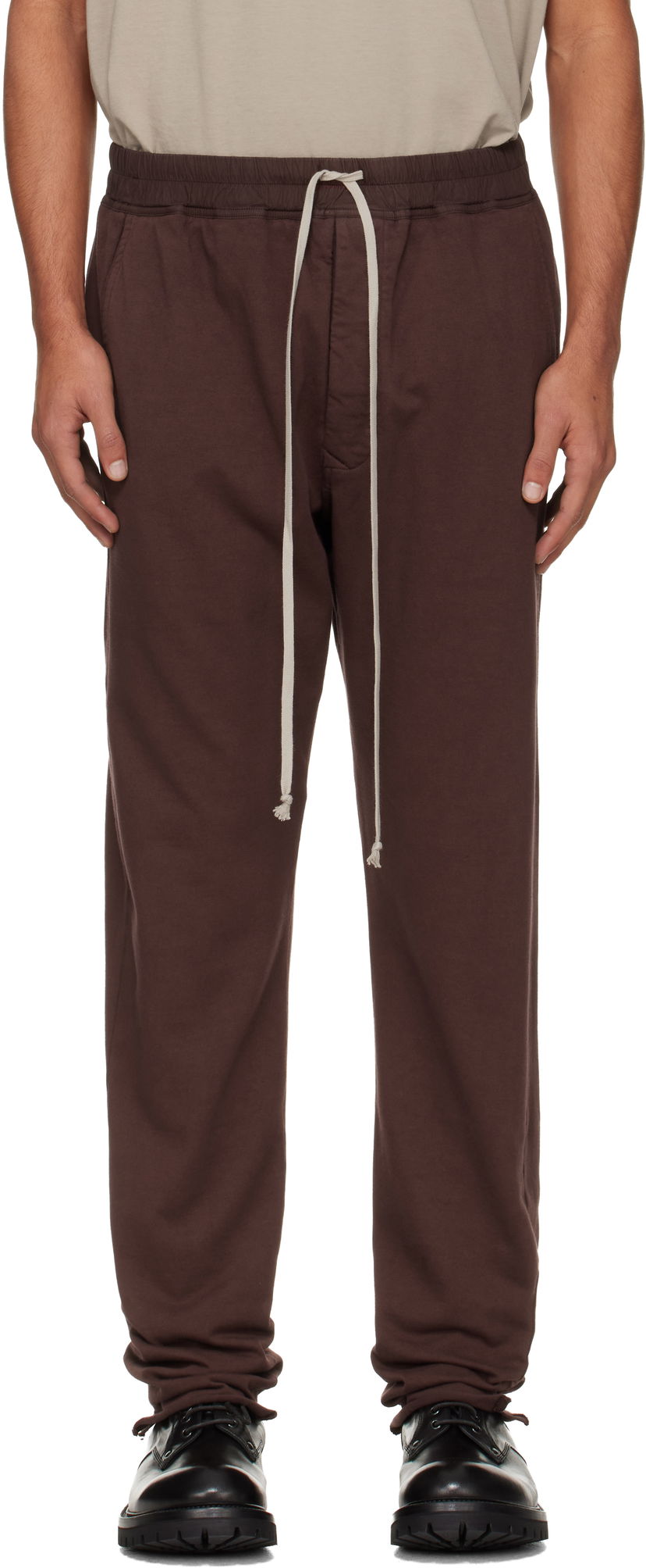 Trenirka Rick Owens Rick Owens DRKSHDW Concordians Berlin Drawstring Sweatpants Smeđa | DU02E7392 RIG
