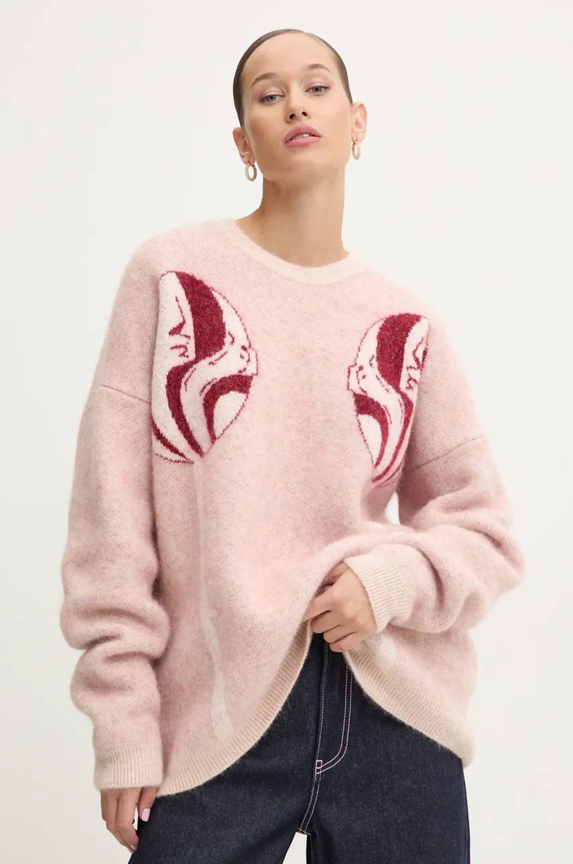 Džemper Fiorucci Fiorucci Warm Knitted Sweater Ružičasta | U01FMKSW255KN11MU01