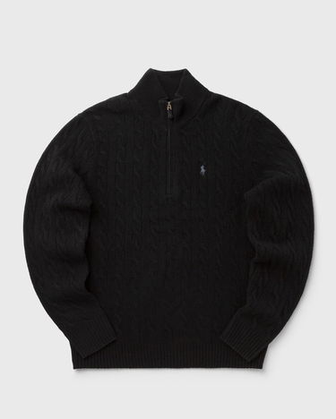 Džemper Polo by Ralph Lauren Cable Knit Quarter-Zip Mock Neck Sweater Crna | 710876766005, 0
