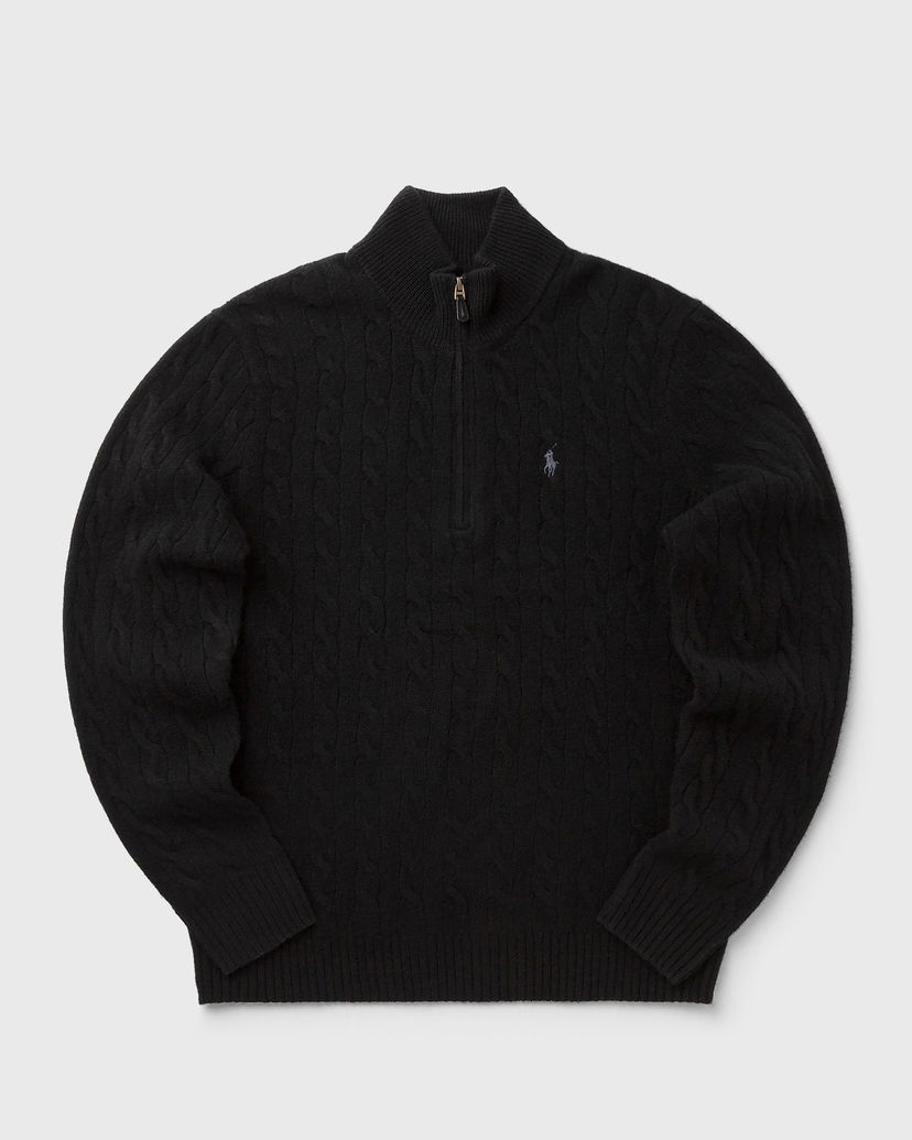 Džemper Polo by Ralph Lauren Cable Knit Quarter-Zip Mock Neck Sweater Crna | 710876766005
