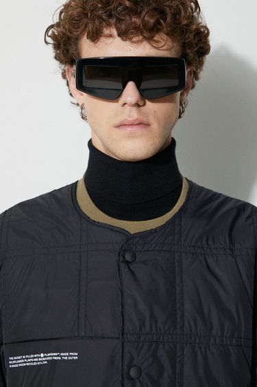 Pernata jakna PANGAIA Pangaia Quilted Liner Jacket Crna | 10000529, 4