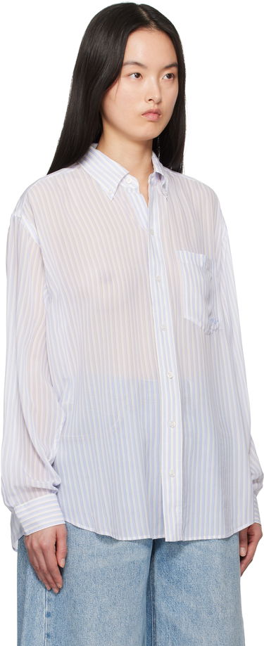 Košulja Alexander Wang Alexander Wang Oversize Silk Chiffon Shirt Bijela | 1WC2251012, 1