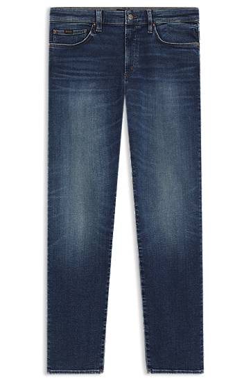 Jeans BOSS Slim-Fit Performance-Stretch Jeans Plava | 50548043