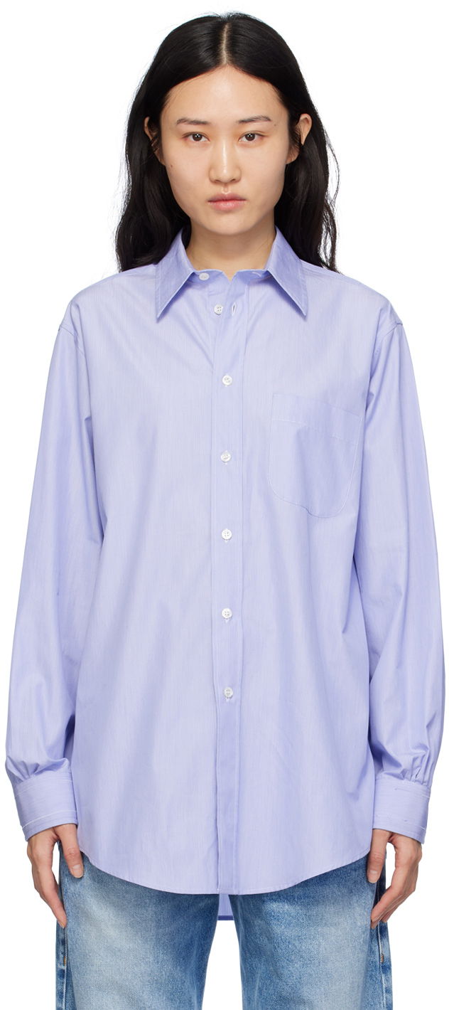 Košulja Maison Margiela Oversized Shirt Plava | SI0DL0001 S54942