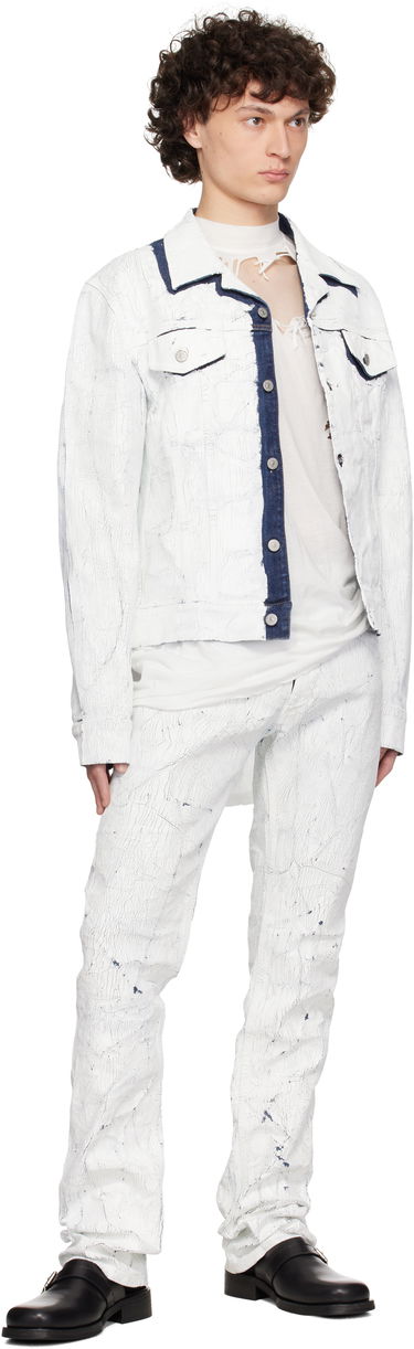 Bomber jakna Maison Margiela MM6 Maison Margiela Sports Denim Jacket Bijela | SH2AM0027 M30028, 3