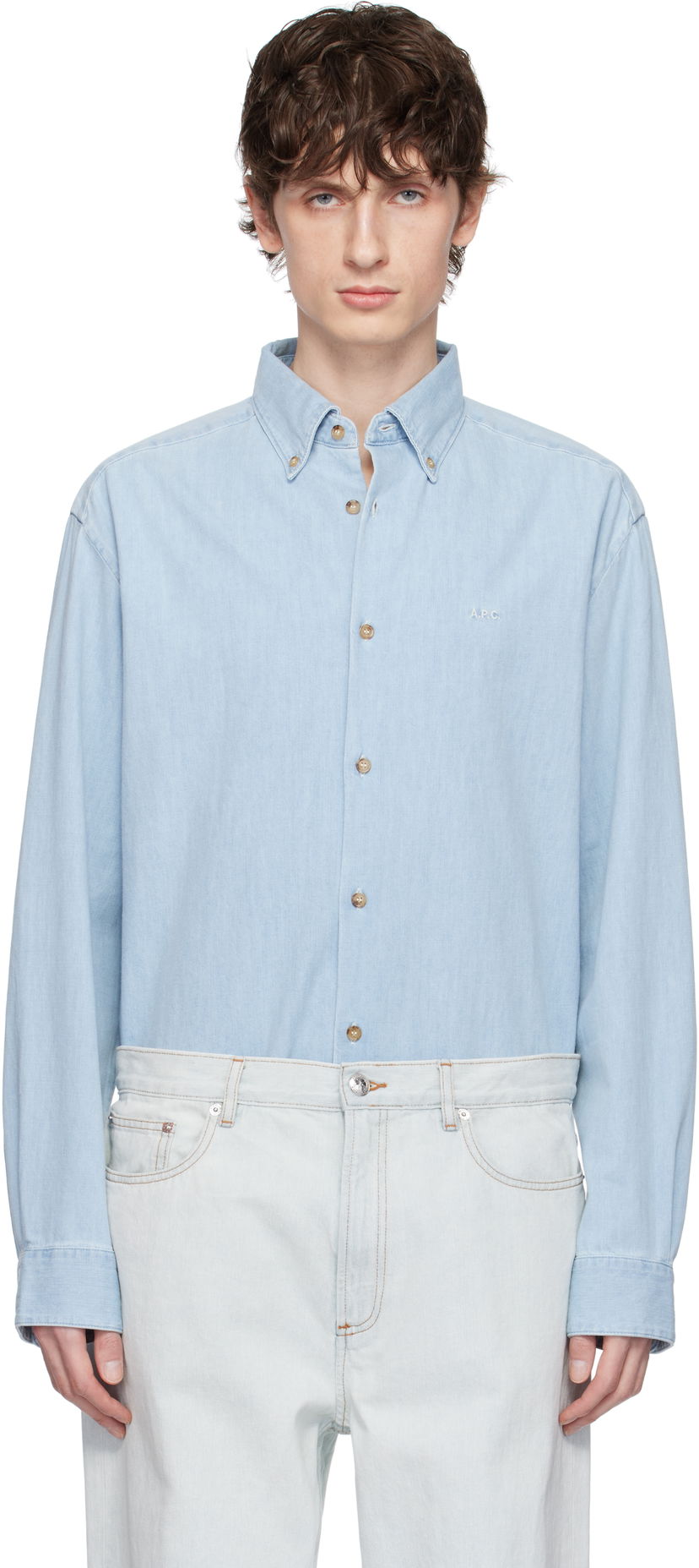 Košulja A.P.C. A.P.C. Mathias Denim Shirt Plava | COGXX-H12586